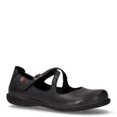 Ballerina sportiva in pelle nero | Boscaini Scarpe