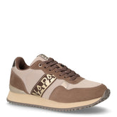 Sneaker in ecopelle e tessuto marrone | Boscaini Scarpe