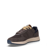 Travis Authentic sneaker in tessuto e pelle grigio scuro blu | Boscaini Scarpe