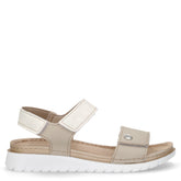 Sandalo in pelle con strappi ghiaccio | Boscaini Scarpe