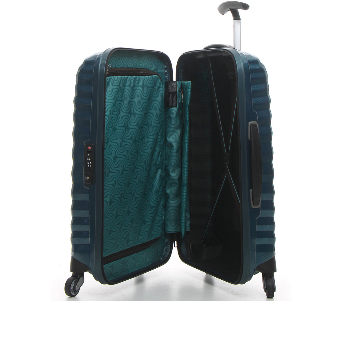 Samsonite Lite-Shock Spinner S - Bagaglio A Mano 55 Cm, 36 Litri, Leggero E Resistente, Nero
