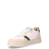 Ken LTX sneaker in ecopelle verde bianco beige | Boscaini Scarpe