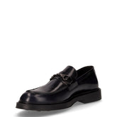 Mocassino con staffa in pelle blu | Boscaini Scarpe