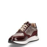 Sneaker in ecopelle con zeppa bordò | Boscaini Scarpe