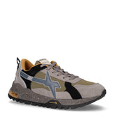 Breeze sneaker in pelle e tessuto grigio nero militare - Sneakers Uomo | Boscaini Scarpe