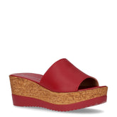 Ciabatta con zeppa rosso - Mid Season Ciabatte Donna | Boscaini Scarpe