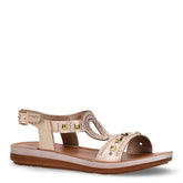 Sandalo con strass platino | Boscaini Scarpe