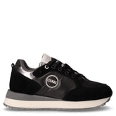 Travis Authentic sneaker in tessuto pelle nero argento | Boscaini Scarpe