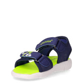 Sandalo in tessuto bambino blu | Boscaini Scarpe