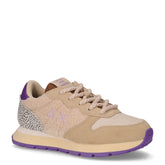 Ally Winter sneaker in pelle e tessuto bianco panna - SUN68 | Boscaini Scarpe