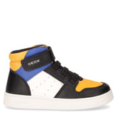 Eclyper sneaker bambina in ecopelle bianco giallo nero blu | Boscaini Scarpe