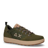 Genius Solid sneaker in pelle e tessuto militare scuro - SUN68 | Boscaini Scarpe