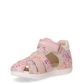 Macchia sandalo in ecopelle e pelle bambina rosa chiaro | Boscaini Scarpe