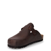 Sabot in pelle testa di moro | Boscaini Scarpe