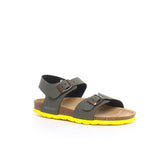Luce sandalo bambino oliva giallo - GRUNLAND JUNIOR | Boscaini Scarpe