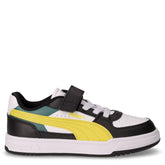 Caven III block ac+ps sneaker in ecopelle bambino nero e giallo | Boscaini Scarpe