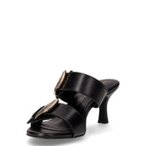 Ciabatta in ecopelle con tacco nero | Boscaini Scarpe