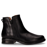 Stivaletto in pelle con zip nero | Boscaini Scarpe