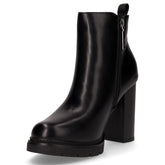 Tronchetto in ecopelle con zip nero | Boscaini Scarpe