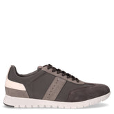 Flextride Zero sneaker in ecopelle e tessuto antracite | Boscaini Scarpe