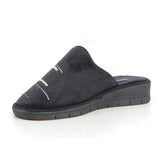 Ciabatta in tessuto onice | Boscaini Scarpe