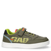 Jeb LTX sneaker in ecopelle bambino verde | Boscaini Scarpe