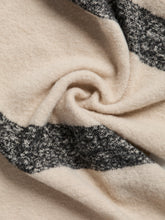Sciarpa a righe in tessuto moonbeam grigio | Boscaini Scarpe