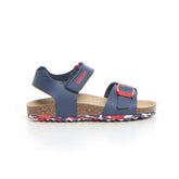 Ghita sandalo da bambino navy white red | Boscaini Scarpe