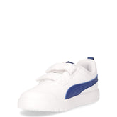 Courtflex v3 sneaker in ecopelle bambino bianco blu | Boscaini Scarpe