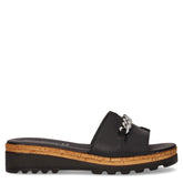 Ciabatta con zeppa nero | Boscaini Scarpe