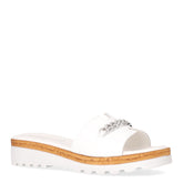 Ciabatta con zeppa bianco - Mid Season Ciabatte Donna | Boscaini Scarpe