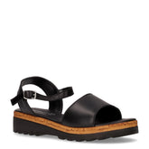 Sandalo con zeppa nero | Boscaini Scarpe