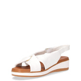 Sandalo con zeppa bianco | Boscaini Scarpe