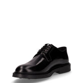 Stringata in pelle nero | Boscaini Scarpe