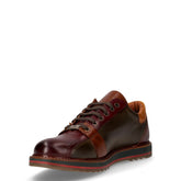 Snakers casual in pelle comb crust bordeaux | Boscaini Scarpe