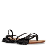 Sandalo infradito con laccetti black | Boscaini Scarpe