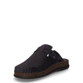 Ciabatta da casa in pelle blu | Boscaini Scarpe