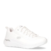 Arch Fit 2.0 Star Bound sneaker in ecopelle bianco argento - SKECHERS DONNA | Boscaini Scarpe