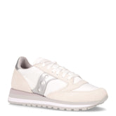Jazz OTriplel sneaker in pelle e tessuto bianco argento | Boscaini Scarpe