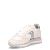Jazz OTriplel sneaker in pelle e tessuto bianco argento | Boscaini Scarpe