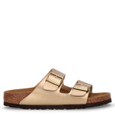 Arizona ciabatta in pelle oro | Boscaini Scarpe