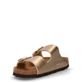 Arizona ciabatta in pelle oro | Boscaini Scarpe