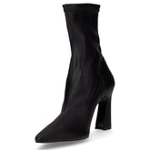 Tronchetto a punta in ecopelle nero | Boscaini Scarpe