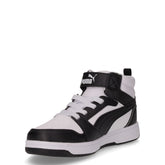 Rebound v6 sneaker bambino in ecopelle bianco nero | Boscaini Scarpe