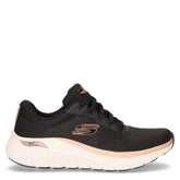 Arch fit 2.0 glow the disstance sneaker in tessuto nero oro rosa | Boscaini Scarpe
