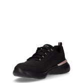 Skech air dynamight 2,0 modern glimpse sneaker in ecopelle nero ororosa | Boscaini Scarpe