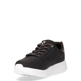 Uno lite metallic mode sneaker da bambina in ecopelle nero | Boscaini Scarpe