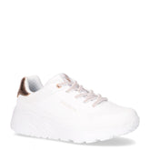 Uno Lite Metallic Mode sneaker in ecopelle bianco | Boscaini Scarpe