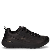 Arch fit 2.0 star bound sneaker in ecopelle nero | Boscaini Scarpe