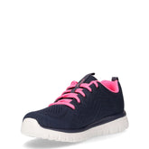 Graceful get connected sneaker in tessuto blu rosa | Boscaini Scarpe